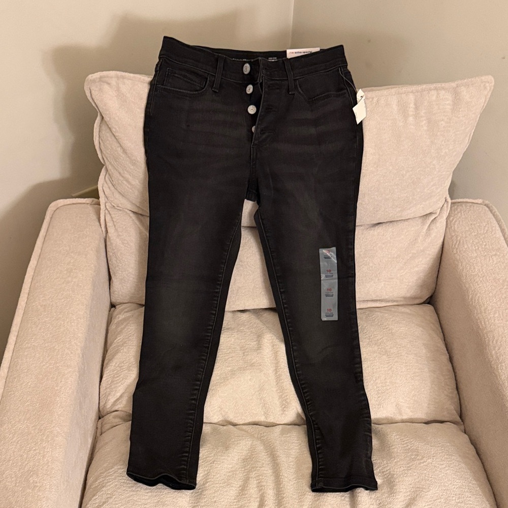 Kid black skinny jeans size 10